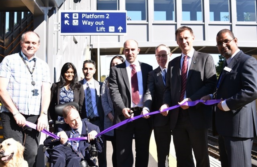 Jeremy Hunt MP cutting the ribbon