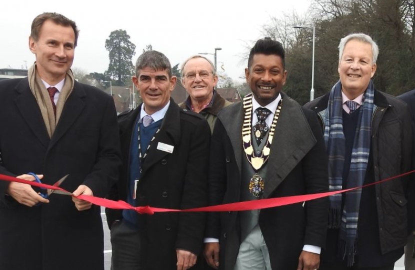 Jeremy Hunt MP, Haslemere Station Car Park Opening