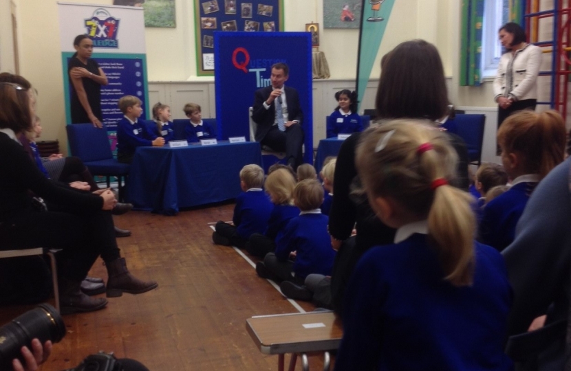 Jeremy Hunt MP, All Saints School