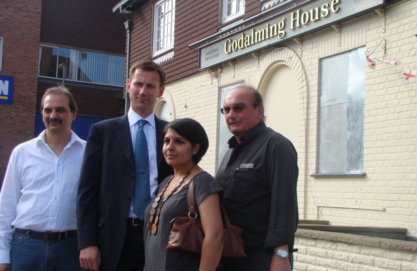 Jeremy at the site of a proposed Tesco Express