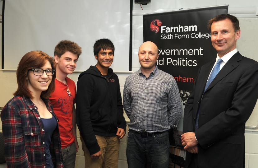 My visit to Farnham College 