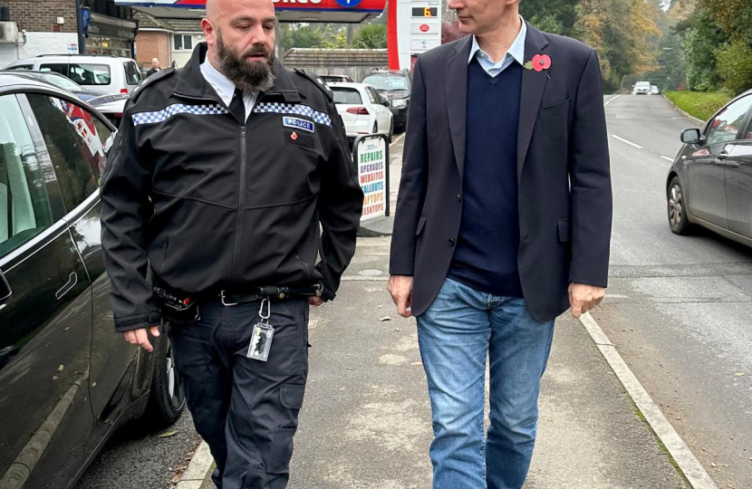 Jeremy with Waverley Borough Commander Rob Brian