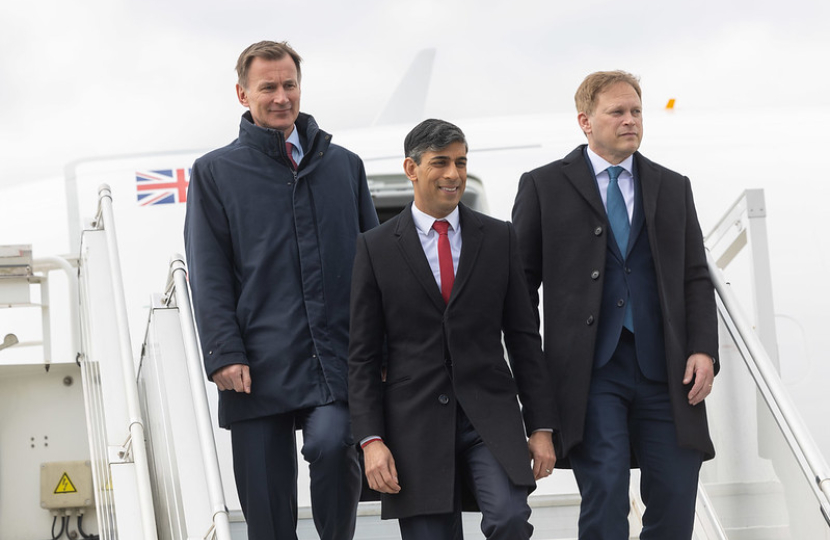 Chancellor Jeremy Hunt joined Prime Minister Rishi Sunak and Defence Secretary Grant Shapps in Poland.