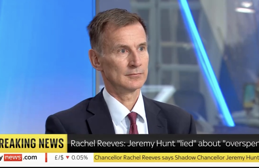 Jeremy Hunt Sky News interview 