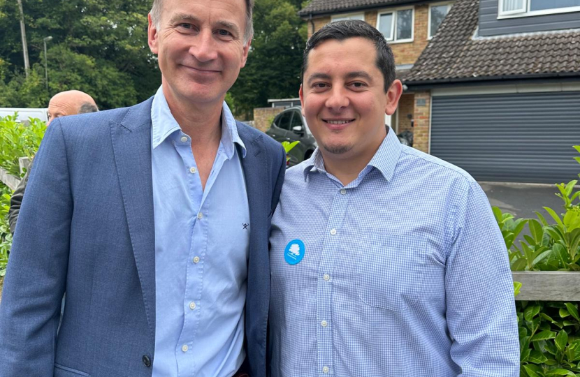 Jeremy hunt with Daniel Husseini