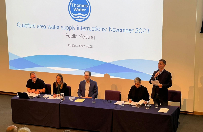 Thames Water Public Meeting.