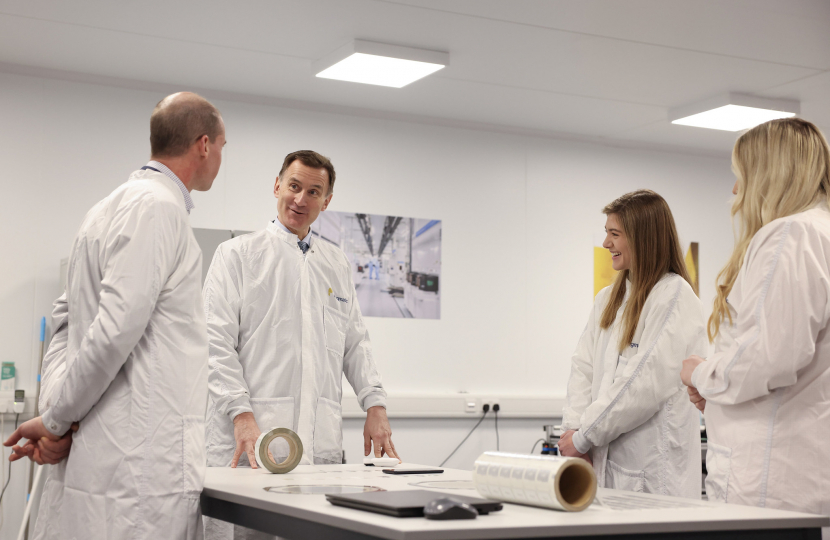 Chancellor Jeremy Hunt visits Pragmatic Manufacturing. 