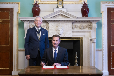 Chancellor, Jeremy Hunt at Mansion House.