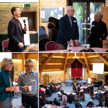 Jeremy at a health and wellbeing event in Cranleigh