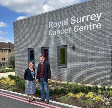 with Royal Surrey NHS Foundation Trust Chief Executive Louise Stead